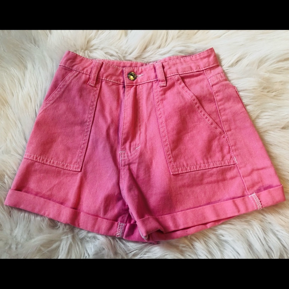Pink Jean shorts / XS / SHEIN